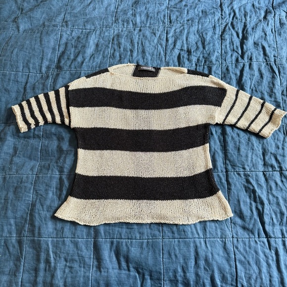 Alembika Striped Knitted top Boat Neck Size XS - Picture 1 of 7